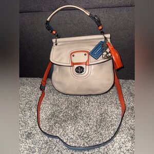 Coach Legacy Willis Colorblock Leather Satchel Crossbody 70th Anniversary 19031
